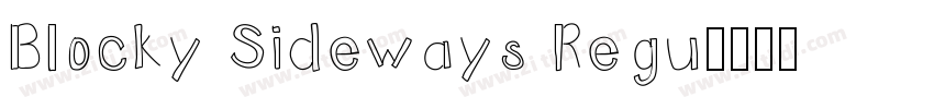Blocky Sideways Regu字体转换